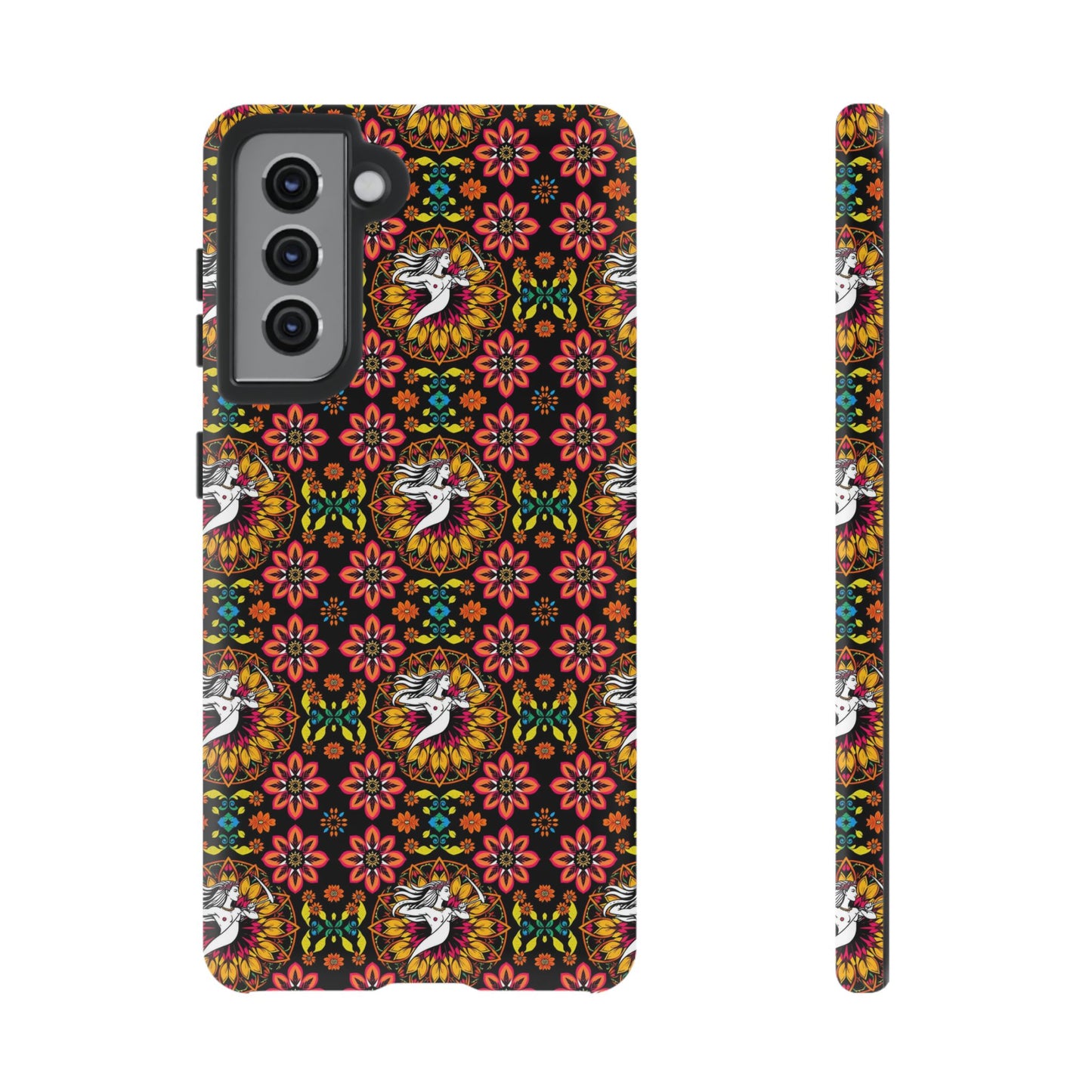 Tough Cases, Sagittarius, Zodiac v2, Flower Pattern