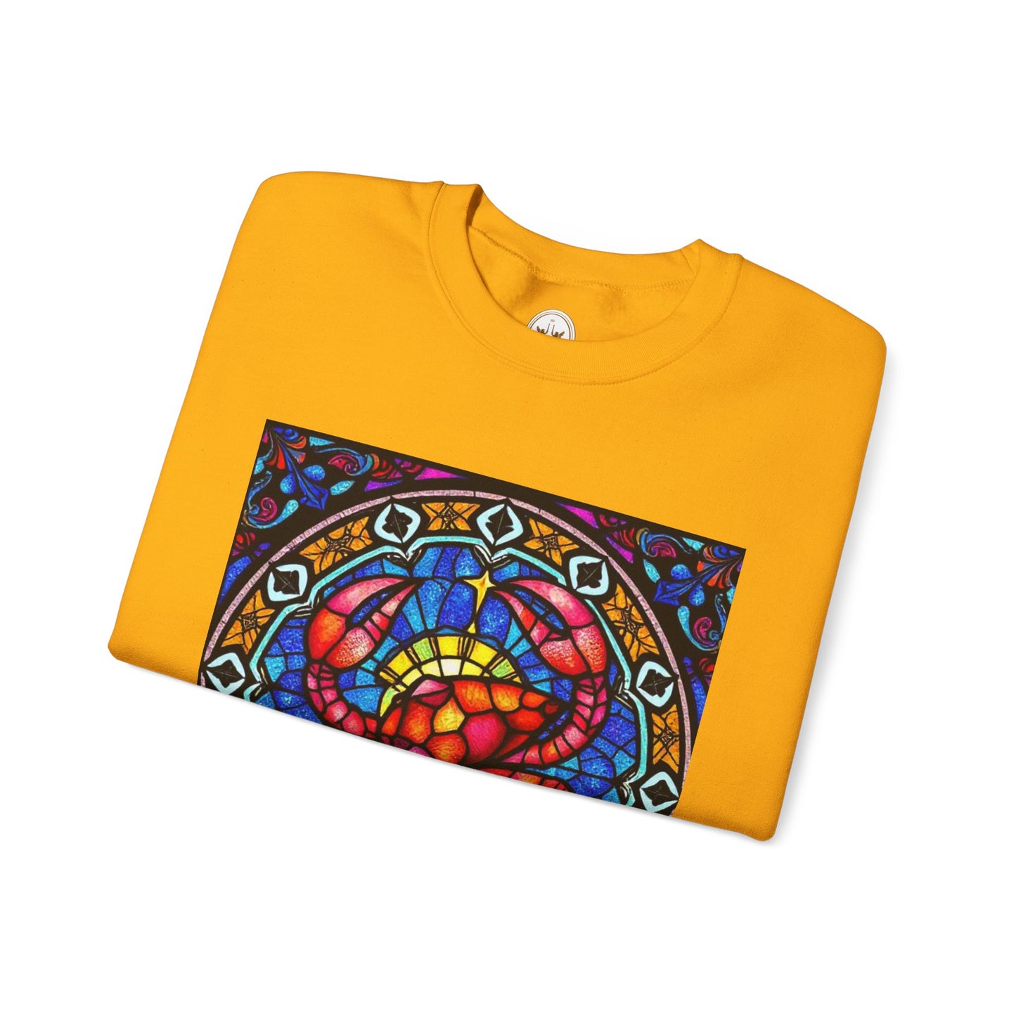 Unisex Heavy Blend™ Crewneck Sweatshirt, Glass 1, Cancer Zodiac Design