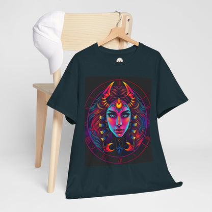 Unisex Heavy Cotton T-Shirt, Scorpio, Zodiac v4, Sexy Art