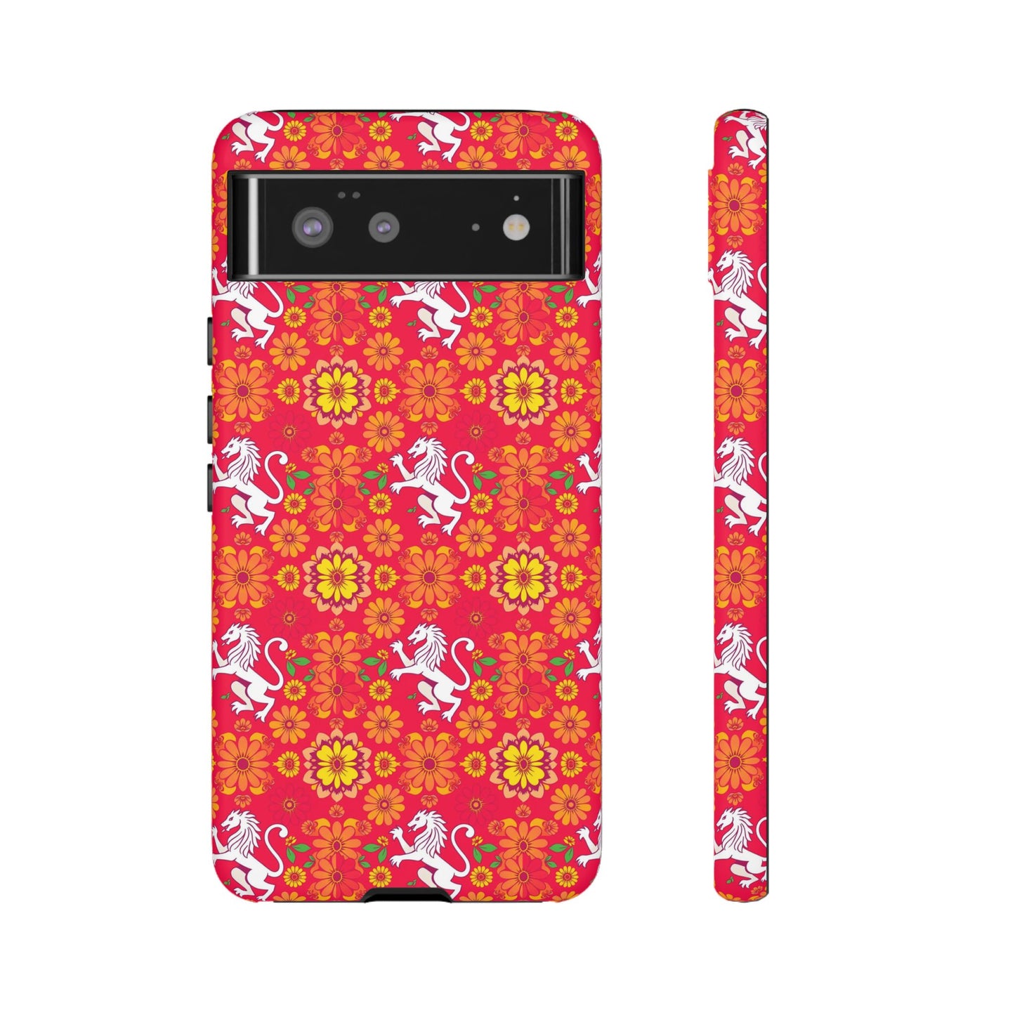 Tough Cases, Leo, Zodiac v4, Flower Pattern