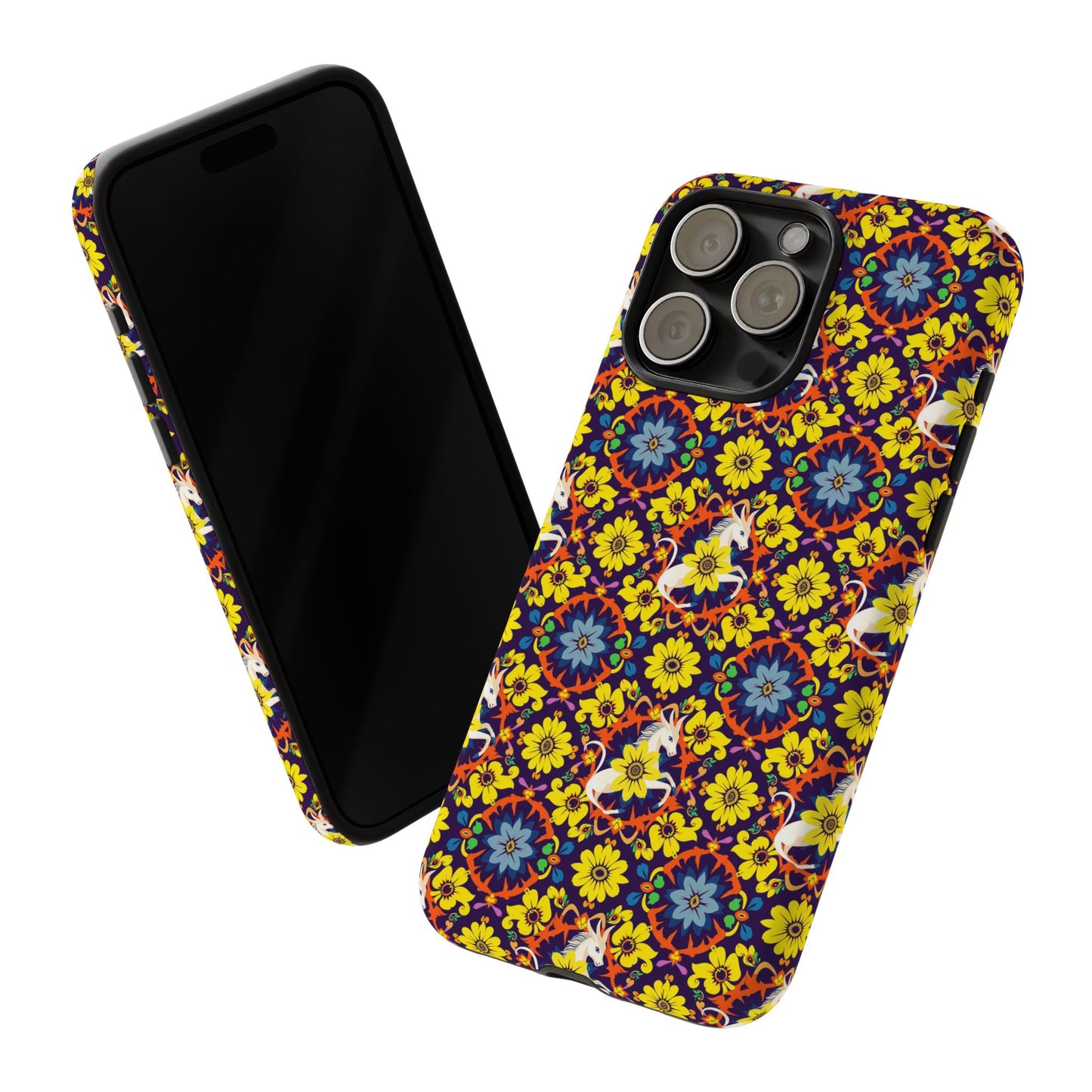 Tough Cases, Aquarius, Zodiac v3, Flower Pattern