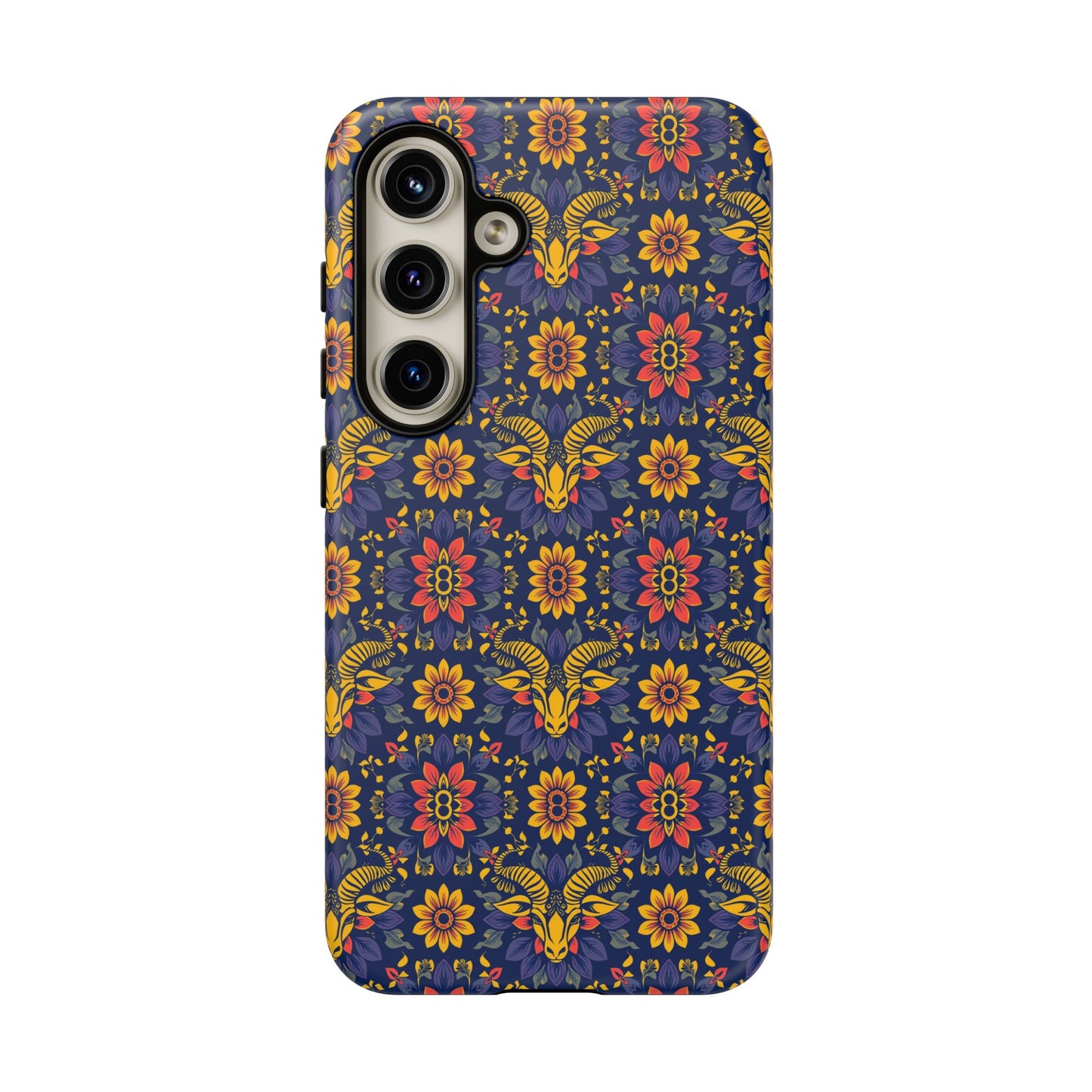 Tough Cases, Taurus, Zodiac v3, Flower Pattern