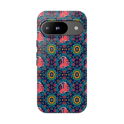 Tough Cases, Capricorn, Zodiac v1, Flower Pattern