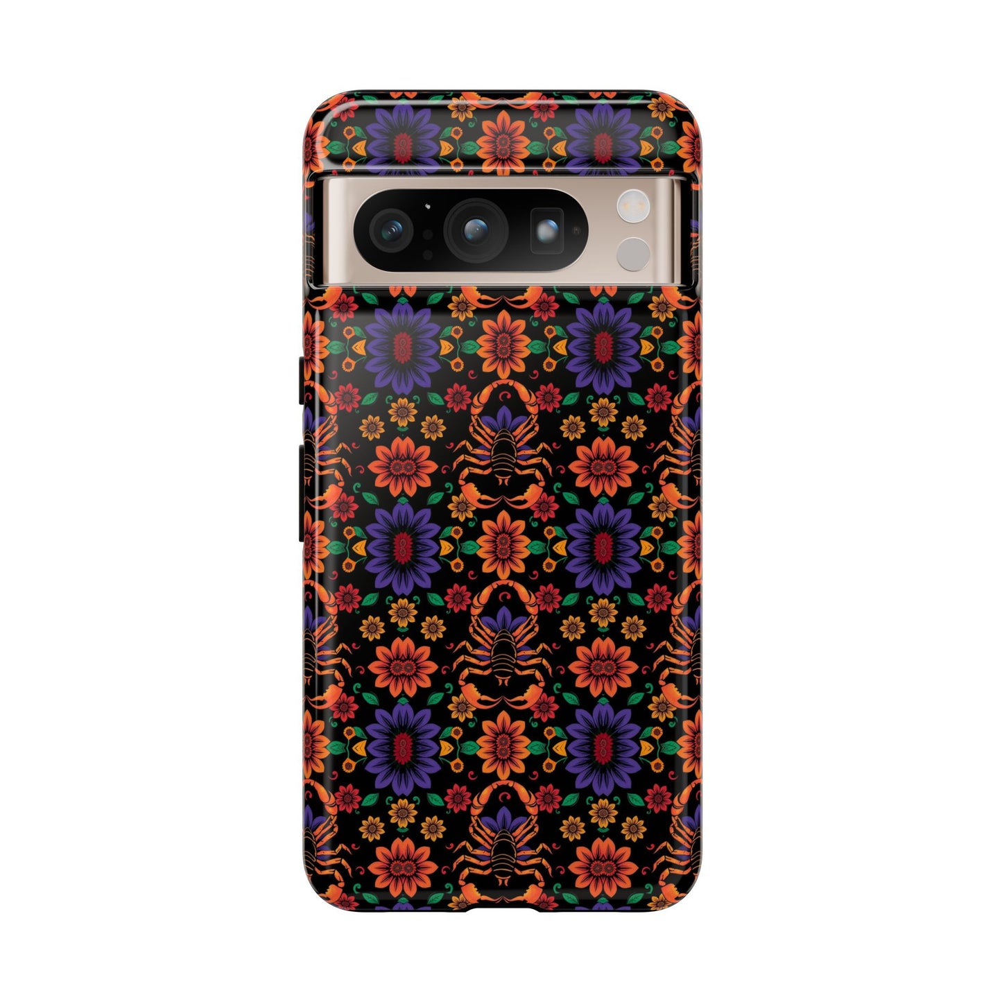 Tough Cases, Scorpio, Zodiac, Flower Pattern
