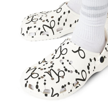EVA Foam Rubber Shoes (AOP), Material 100% EVA, Capricorn Zodiac Design