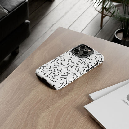 Tough Cases with the Gemini Zodiac sign for iPhone, Samsung Galaxy, and Google Pixel devices