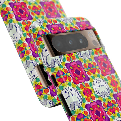Tough Cases, Pisces, Zodiac v2, Flower Pattern