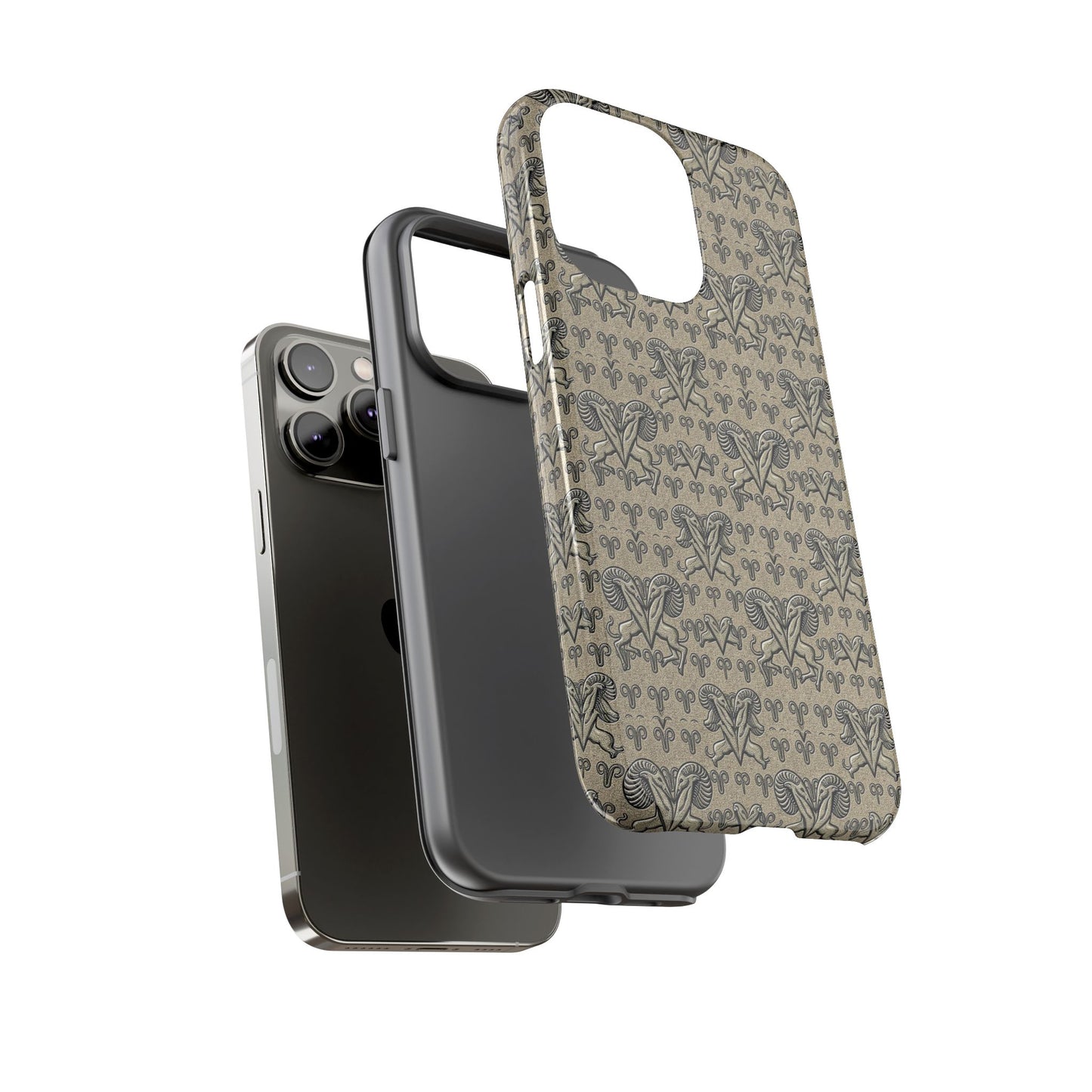 Tough Cases, Aries, Zodiac, Metal Pattern