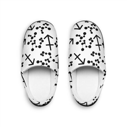 Women's Indoor Slippers, Sagittarius Zodiac Sign