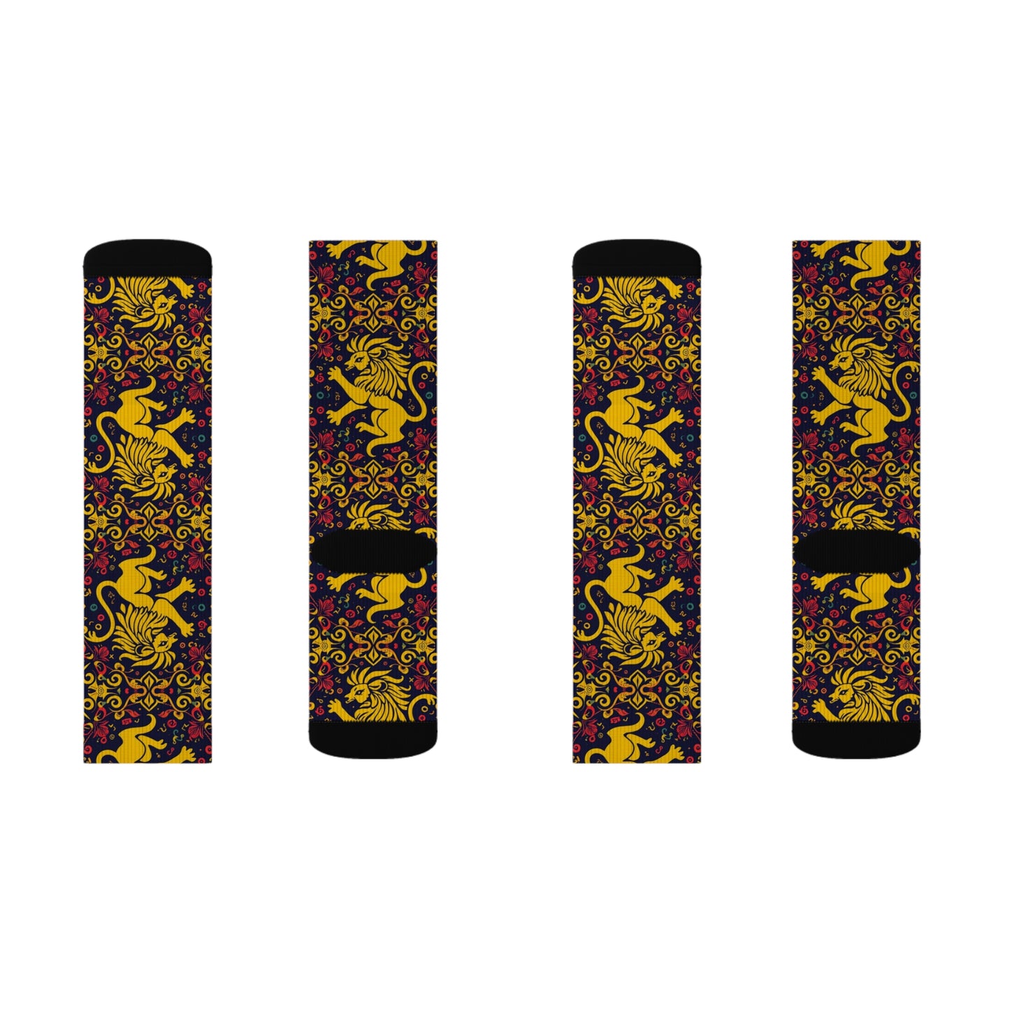 Sublimation Socks, Leo, Zodiac v2, Pattern