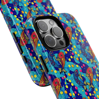 Tough Cases, Pisces, Zodiac v2, Bubble Pattern