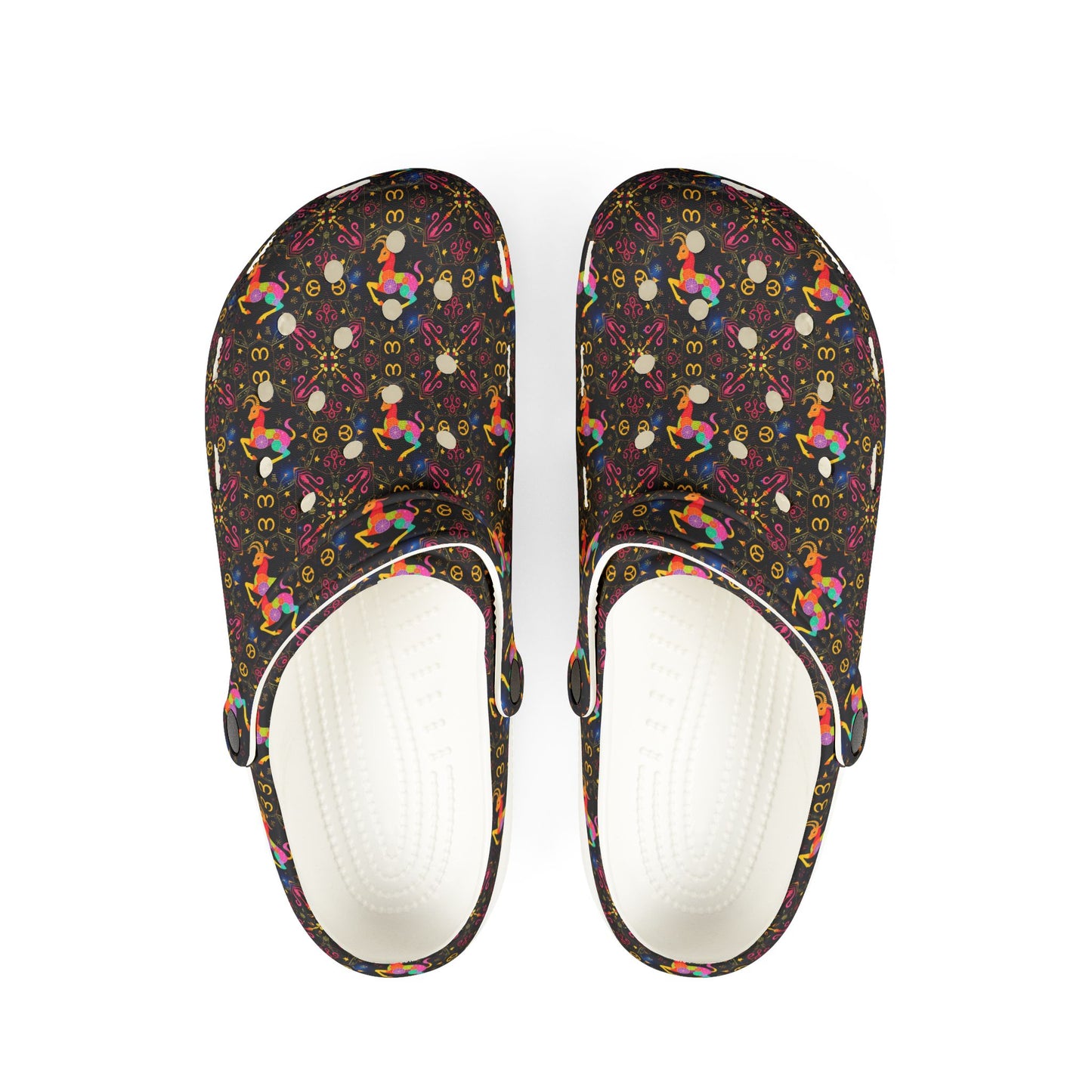 EVA Foam Rubber Shoes, (AOP), Capricorn, Zodiac v2, Pattern