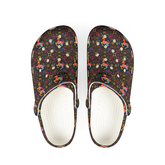 EVA Foam Rubber Shoes, (AOP), Capricorn, Zodiac v2, Pattern
