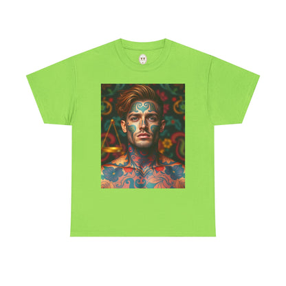 Unisex Heavy Cotton T-Shirt, Libra, Zodiac, Sexy Art
