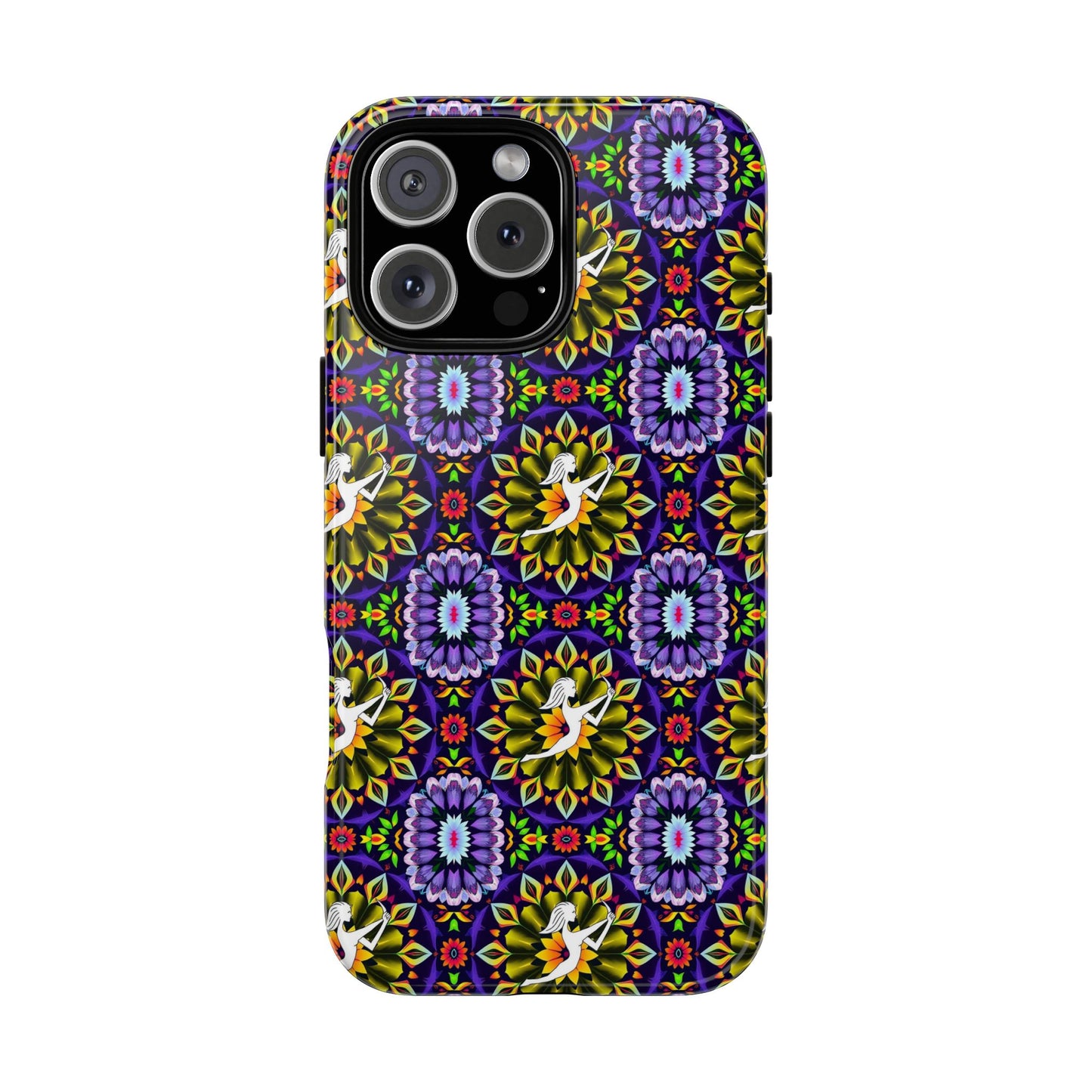 Tough Cases, Sagittarius, Zodiac v1, Flower Pattern