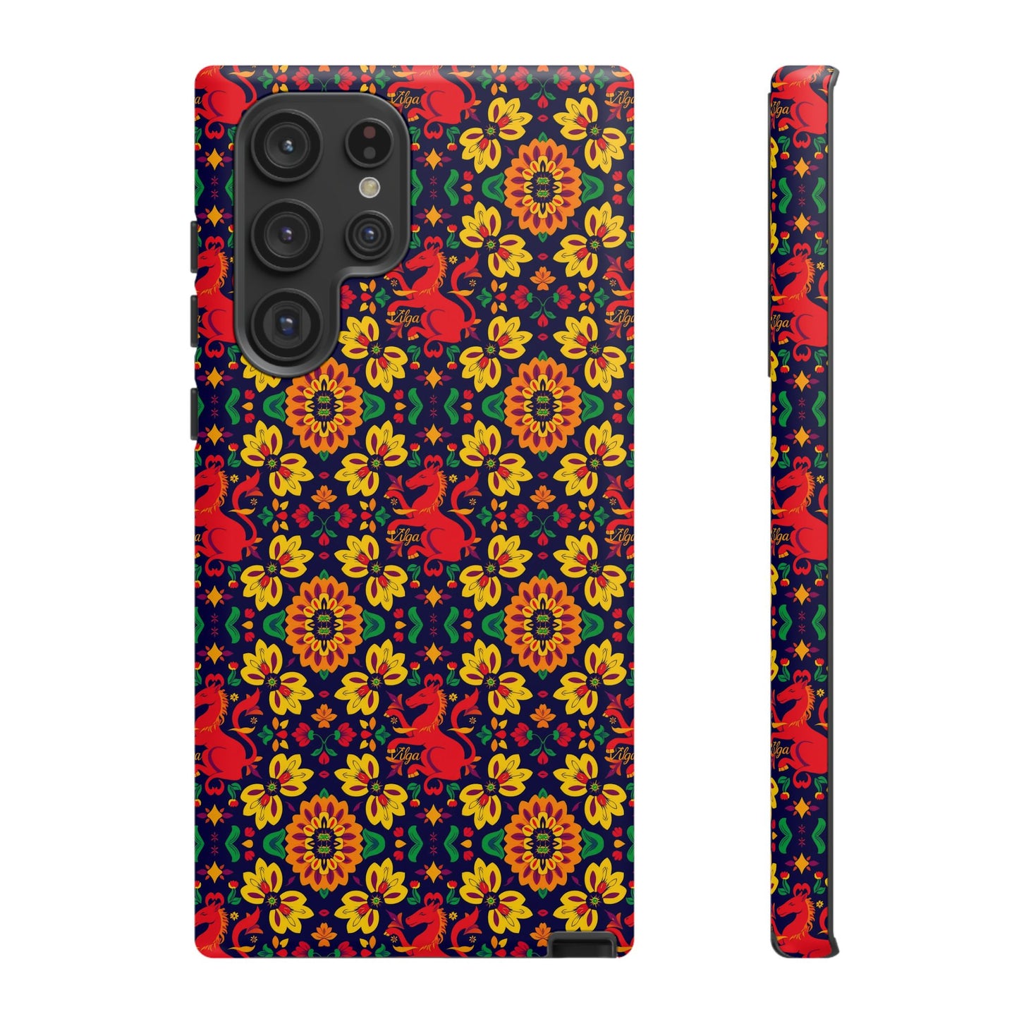 Tough Cases, Virgo, Zodiac v2, Flower Pattern