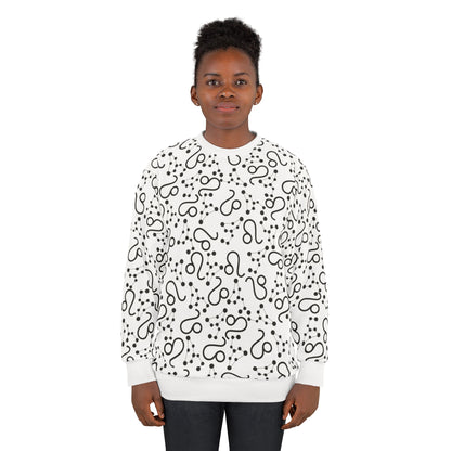 Zodiac AOP Unisex Sweatshirt Leo Zodiac Sign
