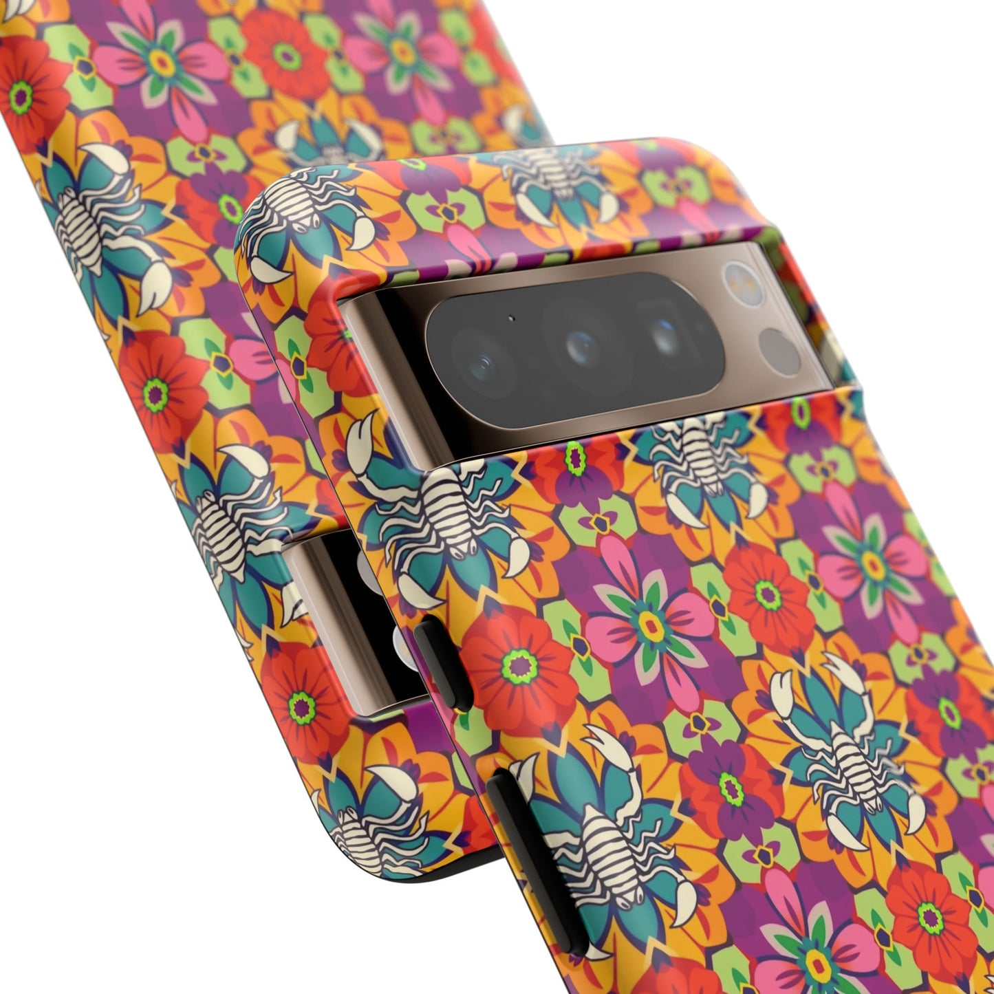 Tough Cases, Scorpio, Zodiac v3, Flower Pattern
