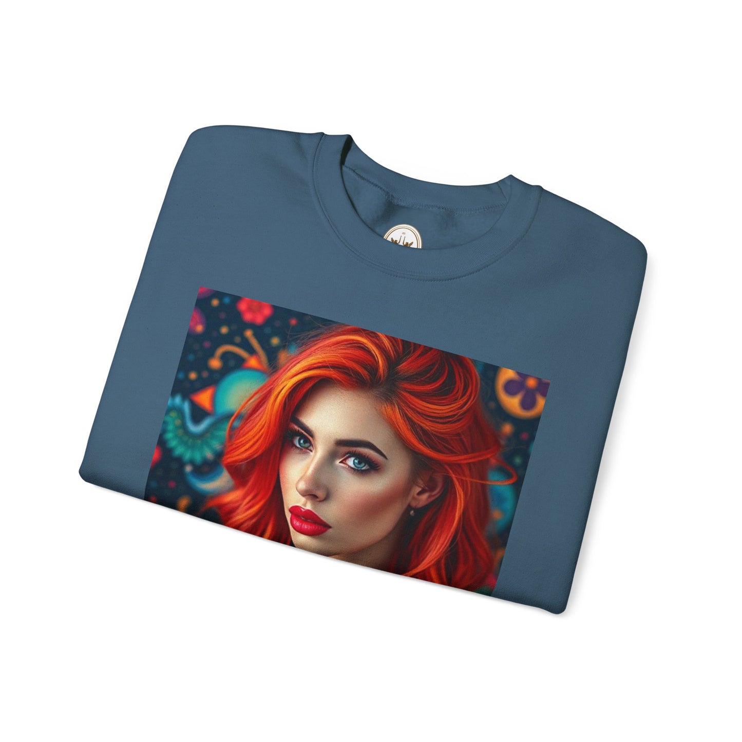 Unisex Heavy Blend™ Crewneck Sweatshirt, Aquarius, Zodiac v1, Sexy Pattern
