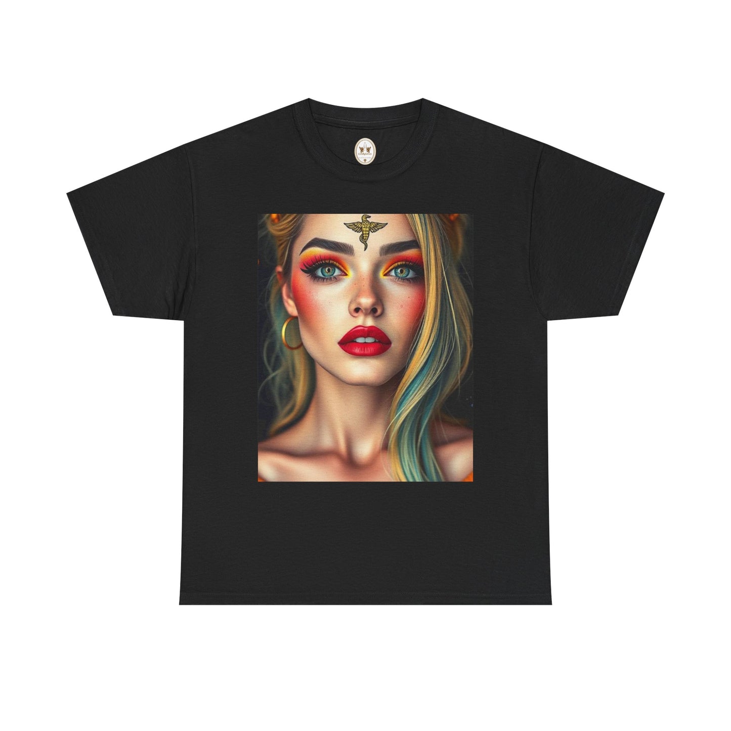 Unisex Heavy Cotton T-Shirt, Virgo, Zodiac, Sexy Art