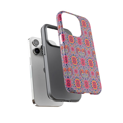 Tough Cases, Pisces, Zodiac v3, Flower Pattern
