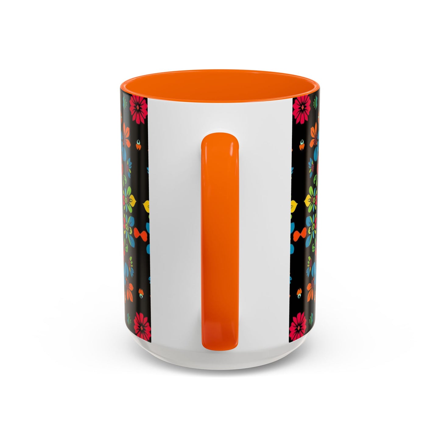 Accent Coffee Mug, Zodiac. Virgo, Flower Pattern, (11, 15oz)