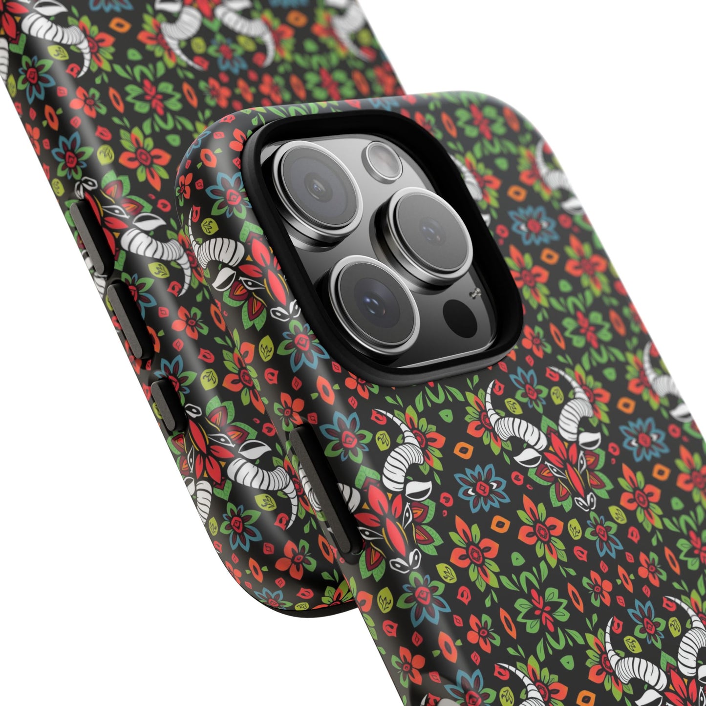 Tough Cases, Taurus, Zodiac v2, Flower Pattern
