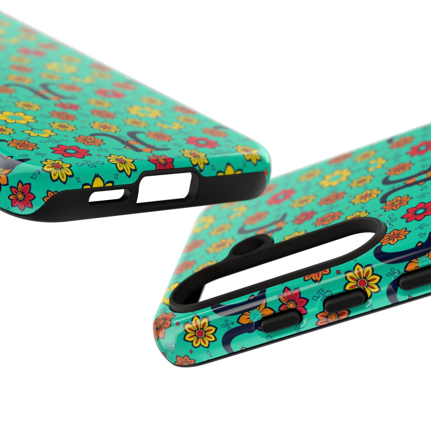 Tough Cases, Aquarius, Zodiac v2, Flower Pattern
