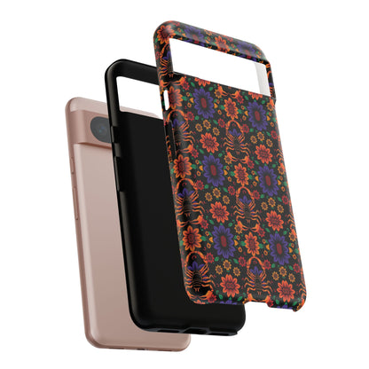 Tough Cases, Scorpio, Zodiac, Flower Pattern