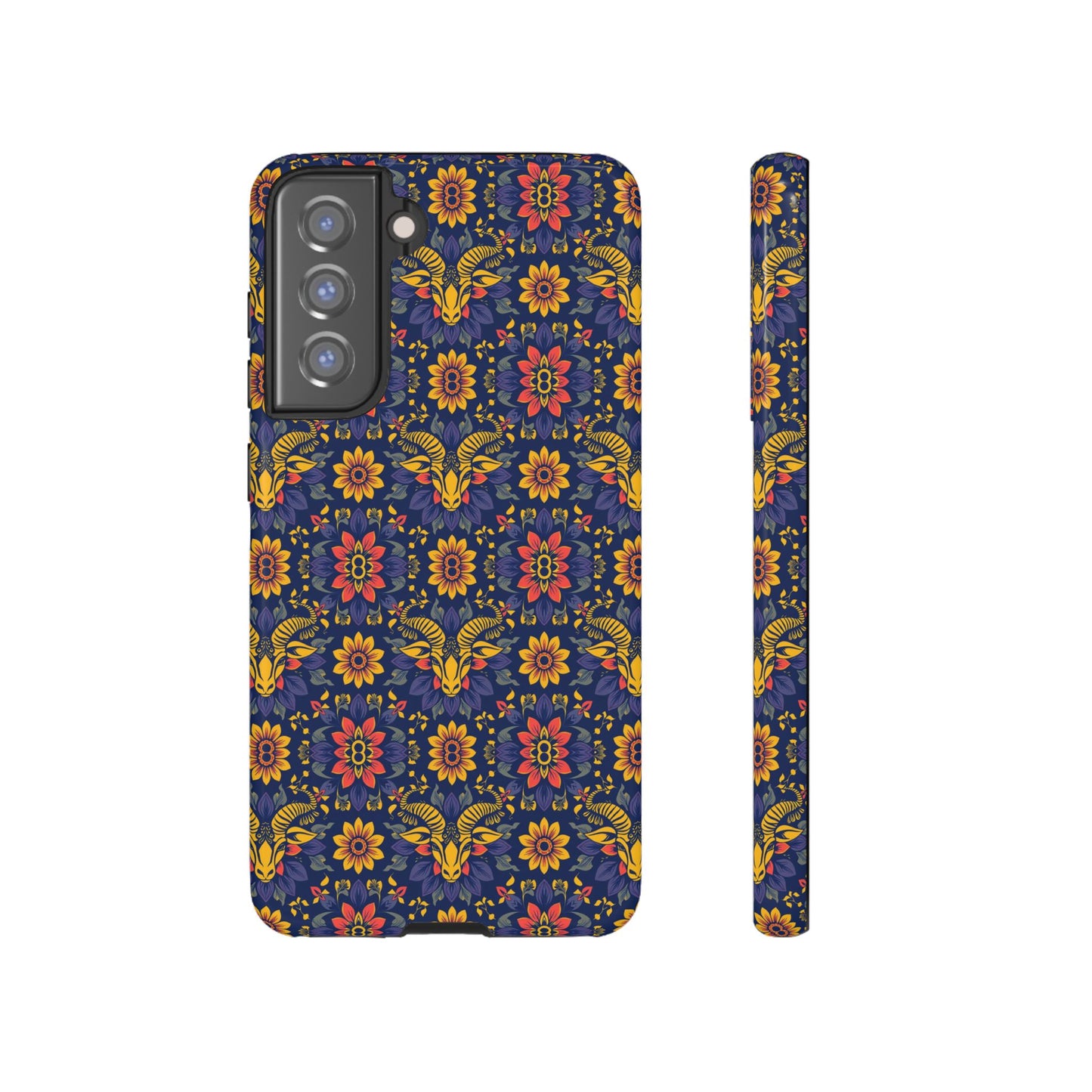 Tough Cases, Taurus, Zodiac v3, Flower Pattern