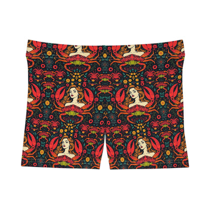 Women's Shorts, (AOP), Cancer, Zodiac v1, Sexy Pattern