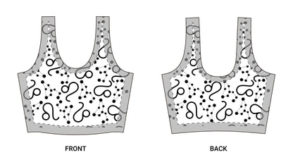 Polyester Sports Bra Leo Zodiac Sign (AOP)