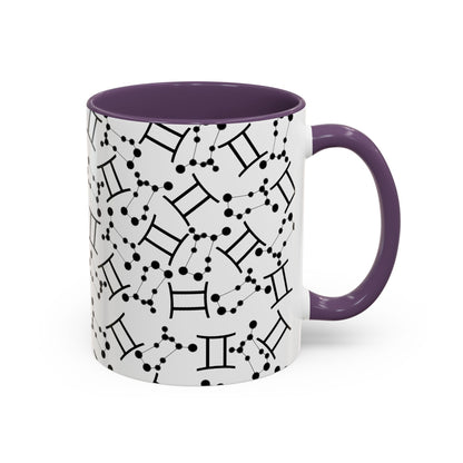 Accent Coffee Mug with the Gemini sign (11, 15oz)