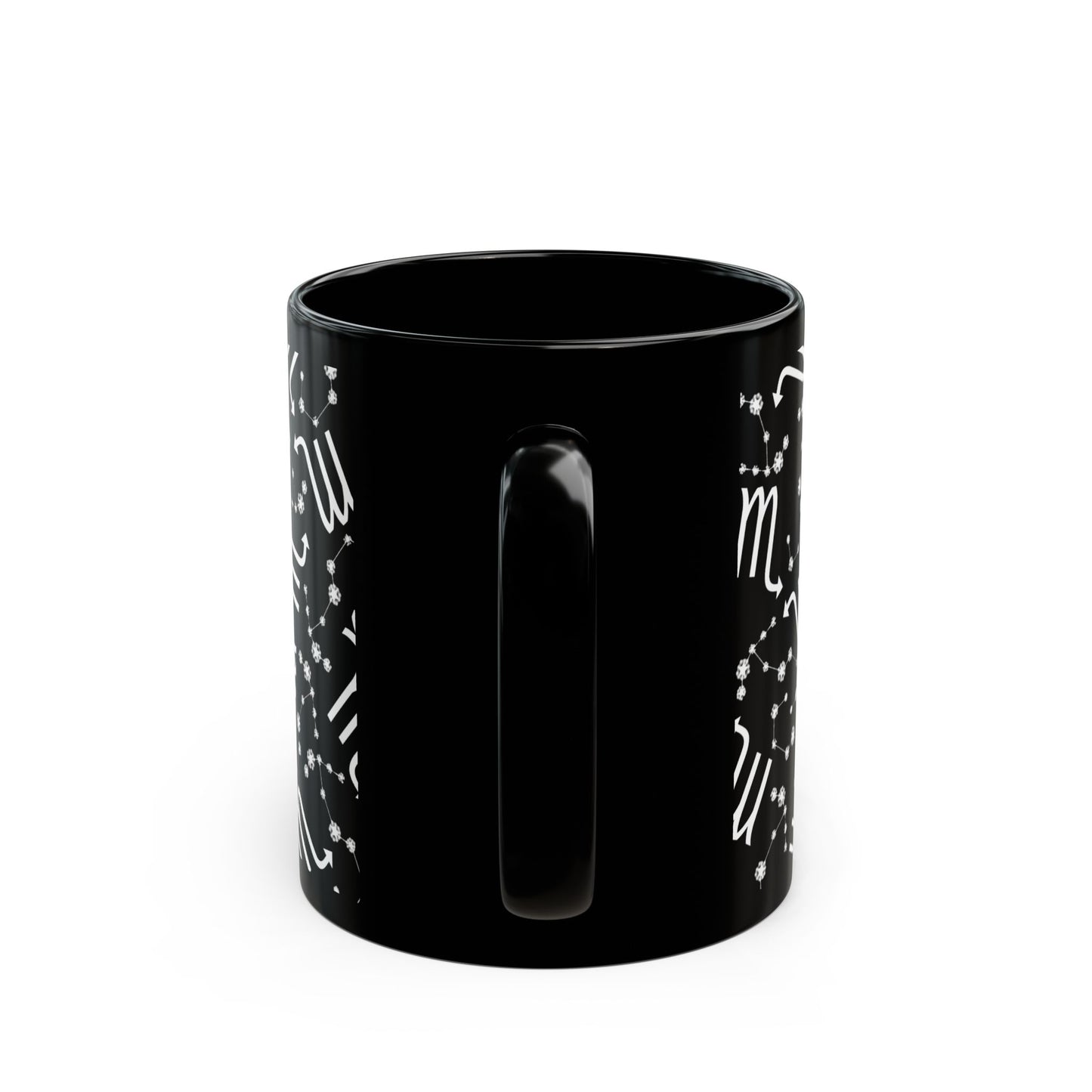 Zodiac 11oz Black Mug Scorpio Zodiac Sign