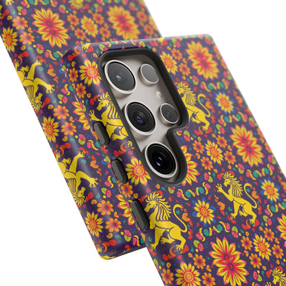 Tough Cases, Leo, Zodiac, Flower Pattern