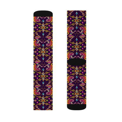 Sublimation Socks, Gemini, Zodiac v2, Jewel Pattern