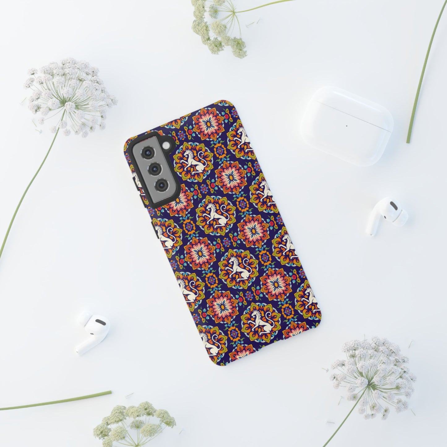 Tough Cases, Virgo, Zodiac v3, Flower Pattern