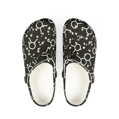 EVA Foam Rubber Shoes (AOP), Material 100% EVA, Virgo Zodiac Design