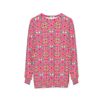 Unisex Sweatshirt (AOP), Pisces, Zodiac v1, Jewel Pattern