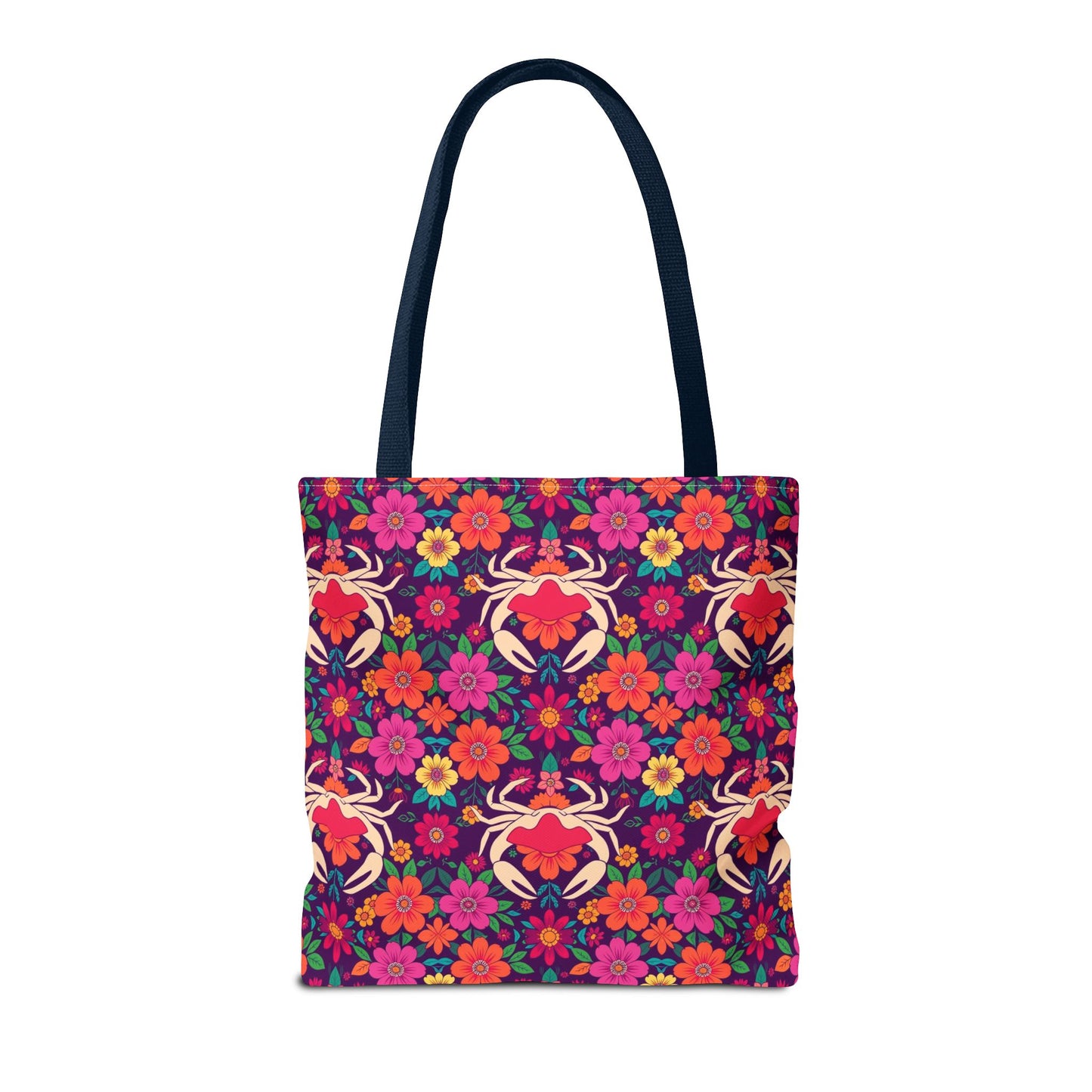 Tote Bag (AOP), Cancer, Zodiac, Flower Pattern
