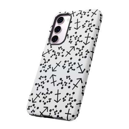 Tough Cases with the Sagittarius Zodiac sign for iPhone, Samsung Galaxy, and Google Pixel devices
