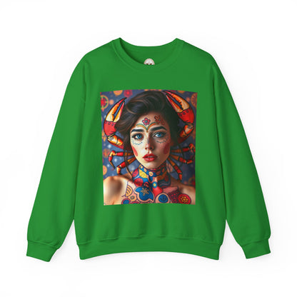 Unisex Heavy Blend™ Crewneck Sweatshirt, Cancer, Zodiac v2, Sexy Pattern