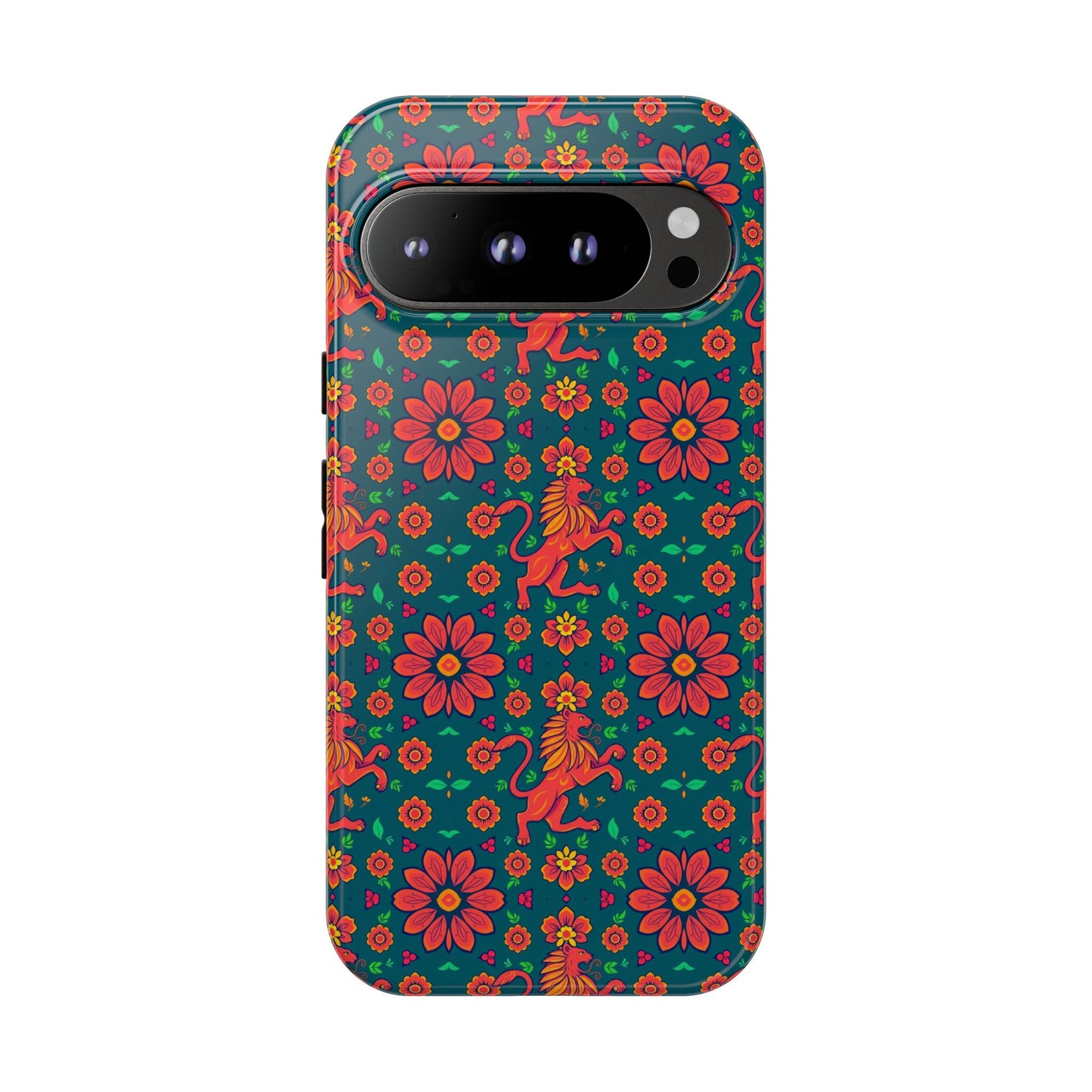 Tough Cases, Leo, Zodiac v2, Flower Pattern