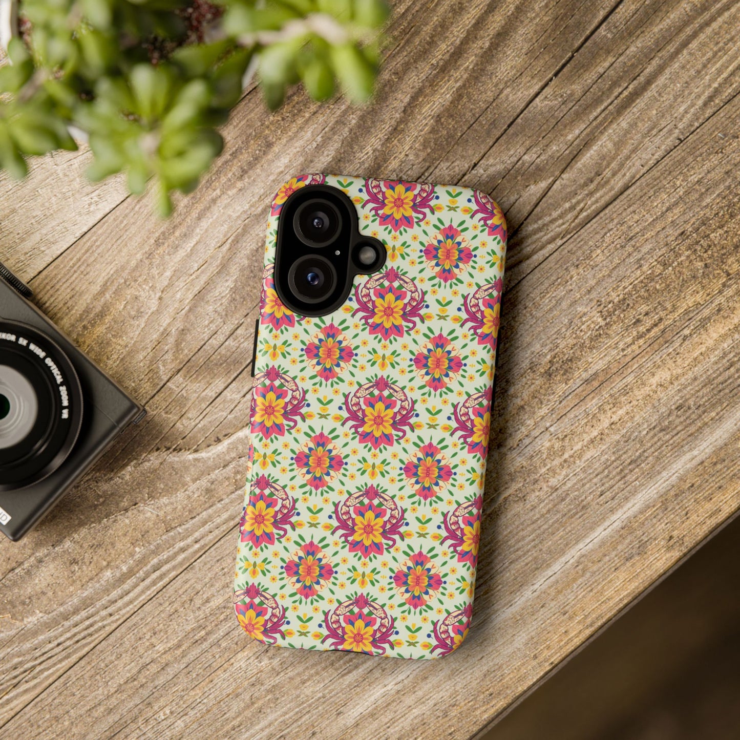 Tough Cases, Cancer, Zodiac v3, Flower Pattern