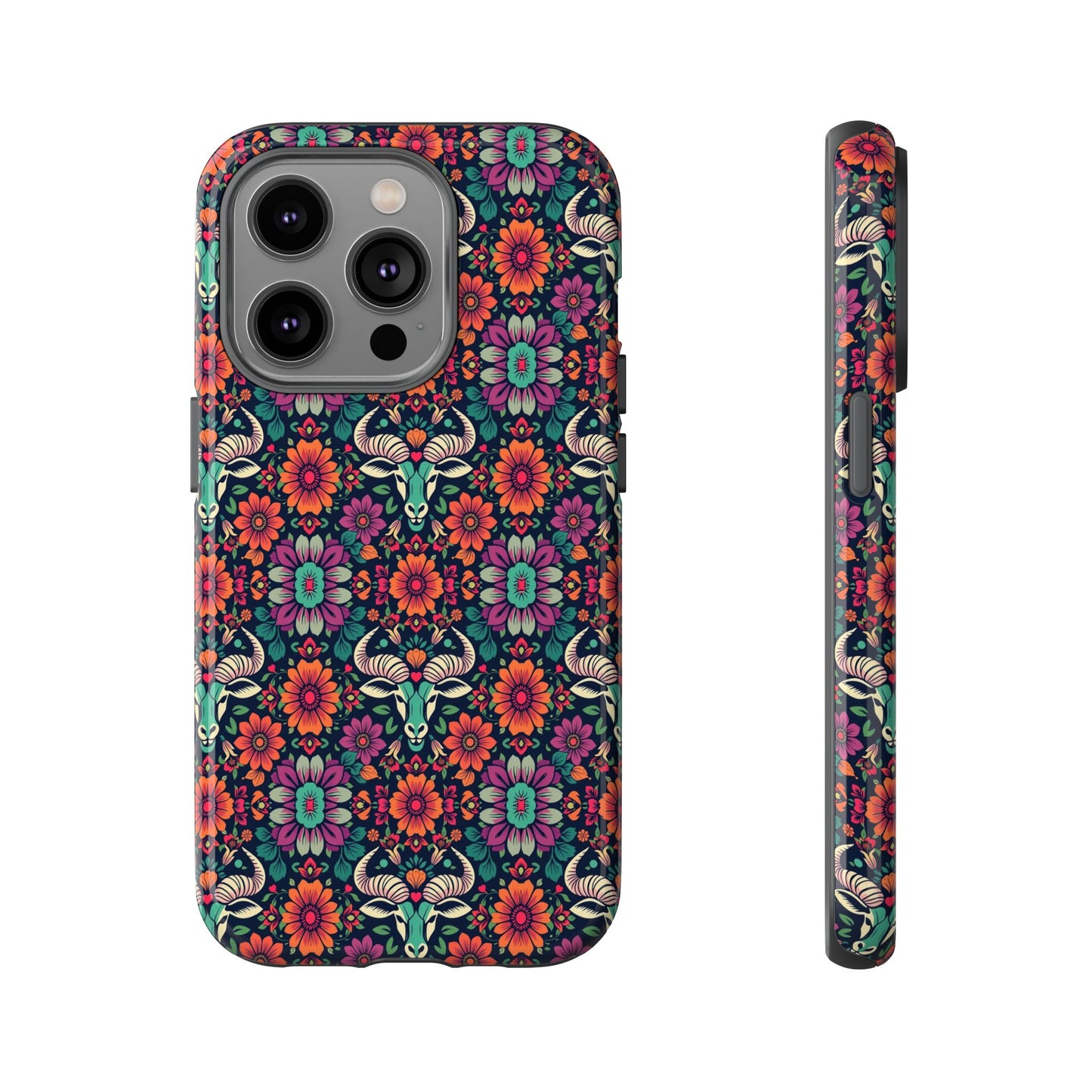 Tough Cases, Taurus, Zodiac v4, Flower Pattern