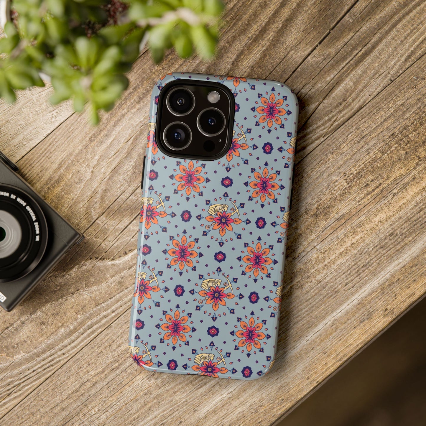 Tough Cases, Sagittarius, Zodiac v3, Flower Pattern