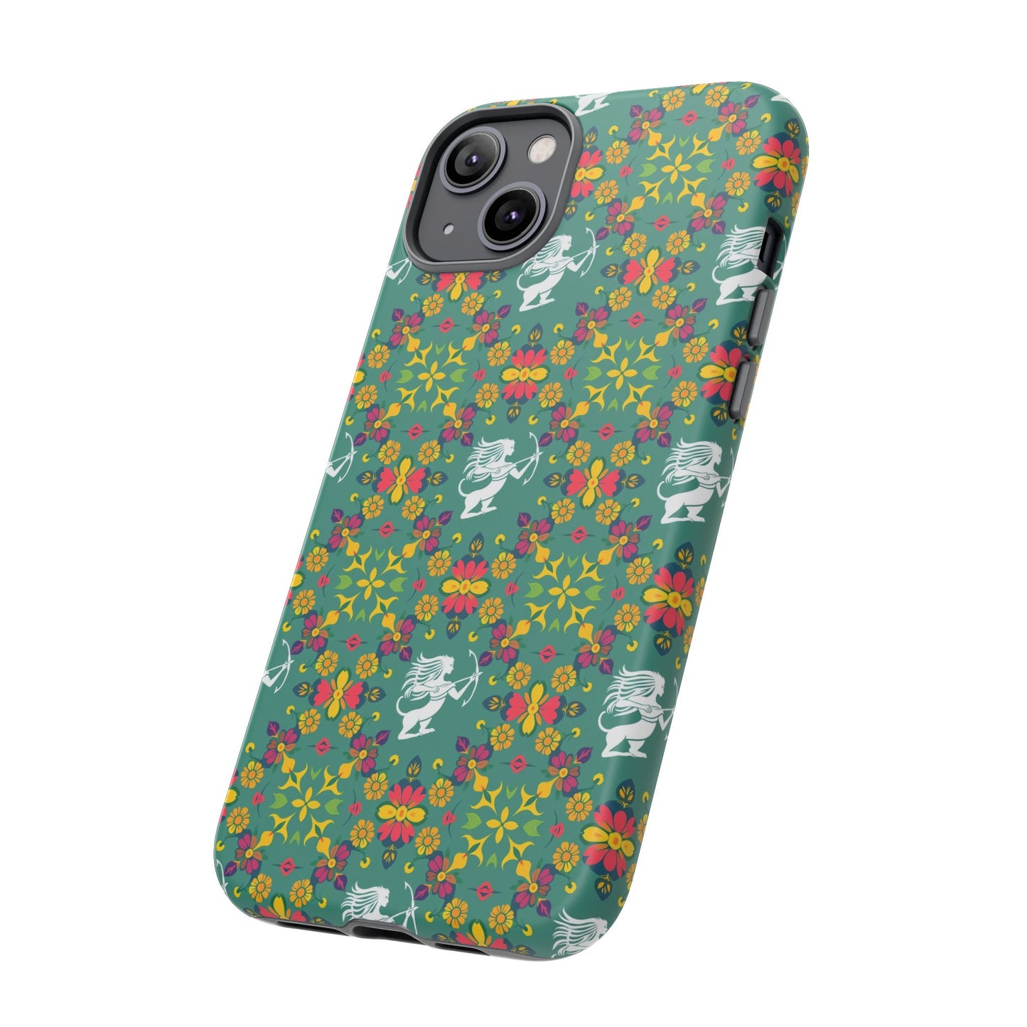 Tough Cases, Sagittarius, Zodiac, Flower Pattern