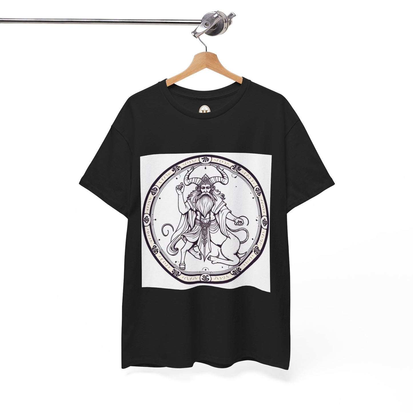 Unisex Heavy Cotton T-Shirt, Bull Centaur, Taurus Zodiac Design