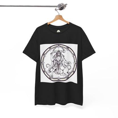 Unisex Heavy Cotton T-Shirt, Bull Centaur, Taurus Zodiac Design