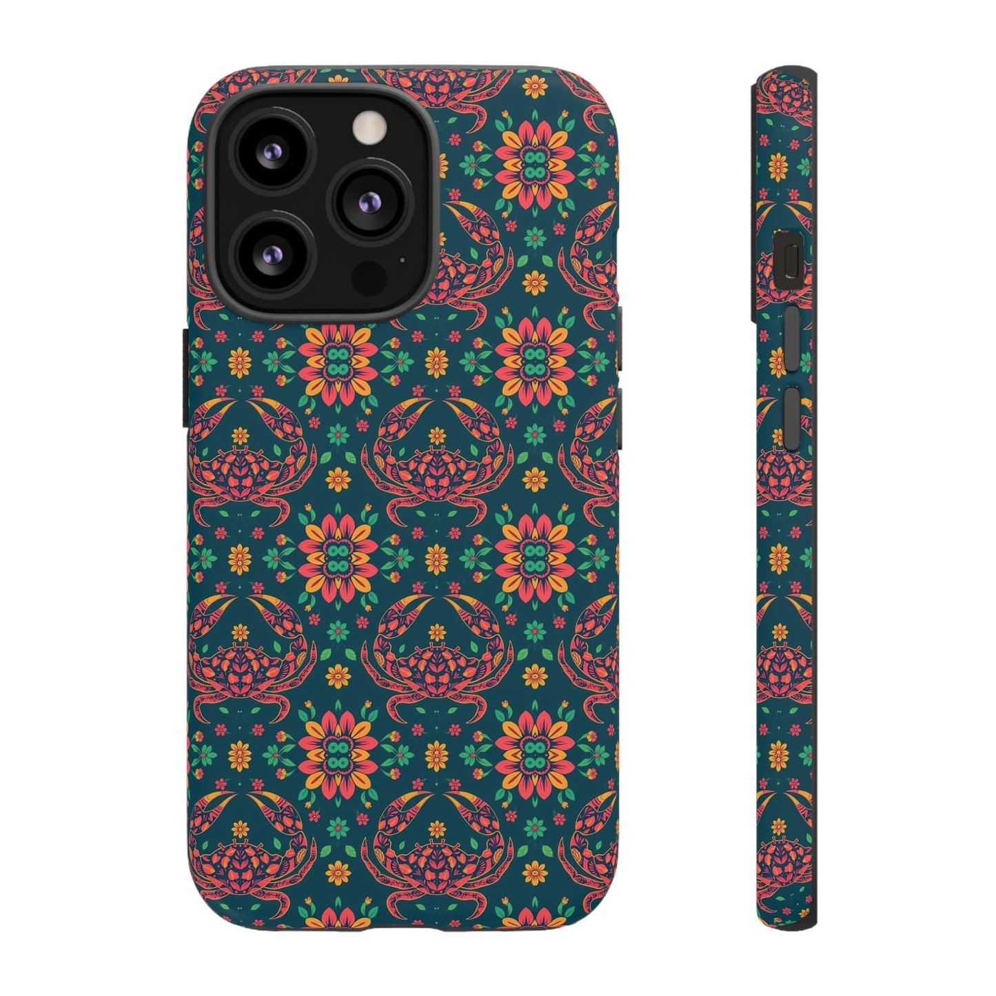 Tough Cases, Cancer, Zodiac v4, Flower Pattern